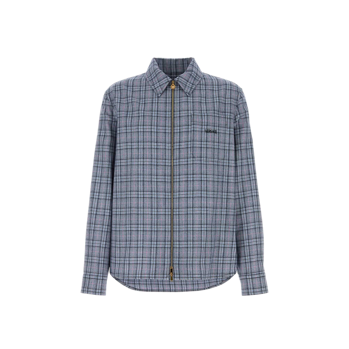 Embroidered Wool Shirt