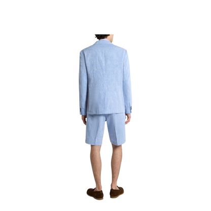 MAYFEYR - Etro - Single-Breasted Striped Cotton Jacket With Floral Paisley Motif - MRCA007099TJ5E3