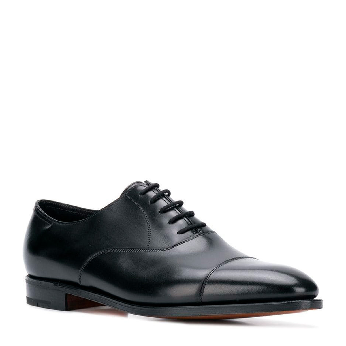 City Ii Black Calf Leather Oxfords