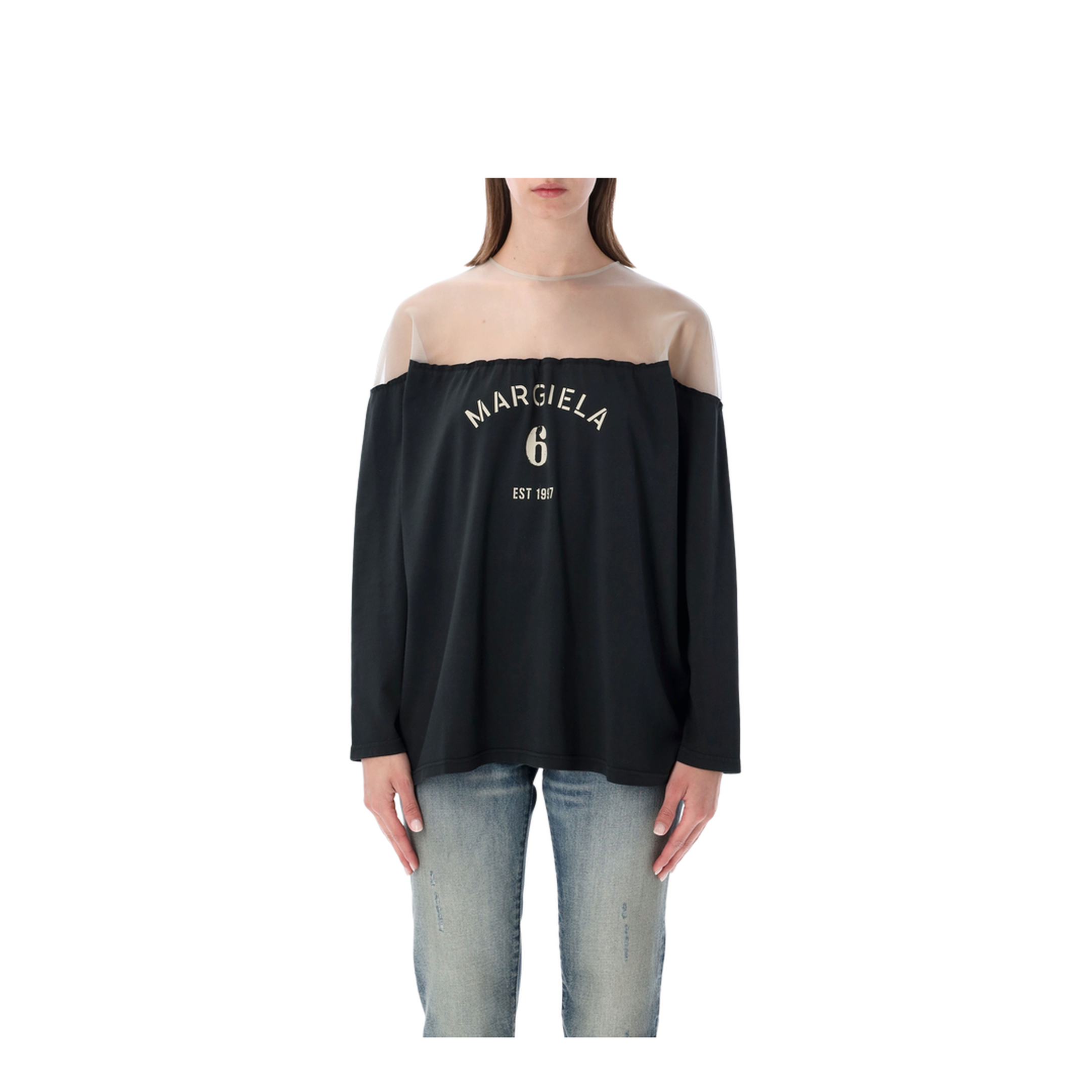 MAYFEYR - Mm6 Maison Margiela - T-Shirts And Polos Black - S62GD0213M20108900