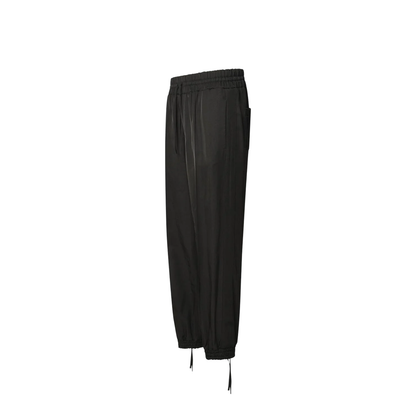 Black Viscose Trousers