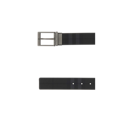 MAYFEYR - Burberry - Printed Canvas Reversible Check Belt - 8127472A1665