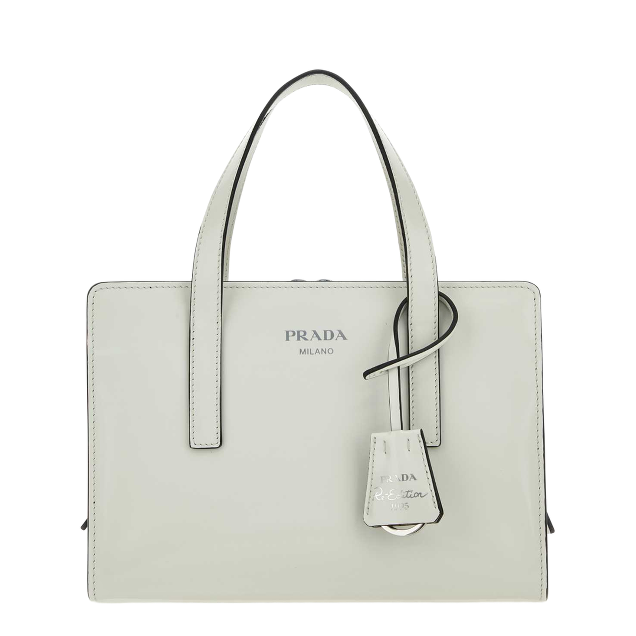 Logo Detailed Top Handle Tote Bag