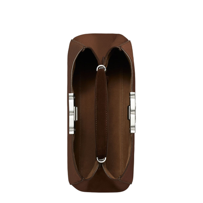 Eleanor Suede Satchel - Dark Cocoa