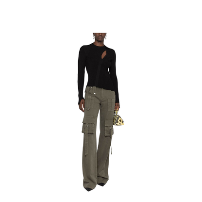 Black Viscose Blend Sweater