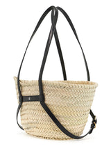 Small Voyou Basket Bag In Yellow