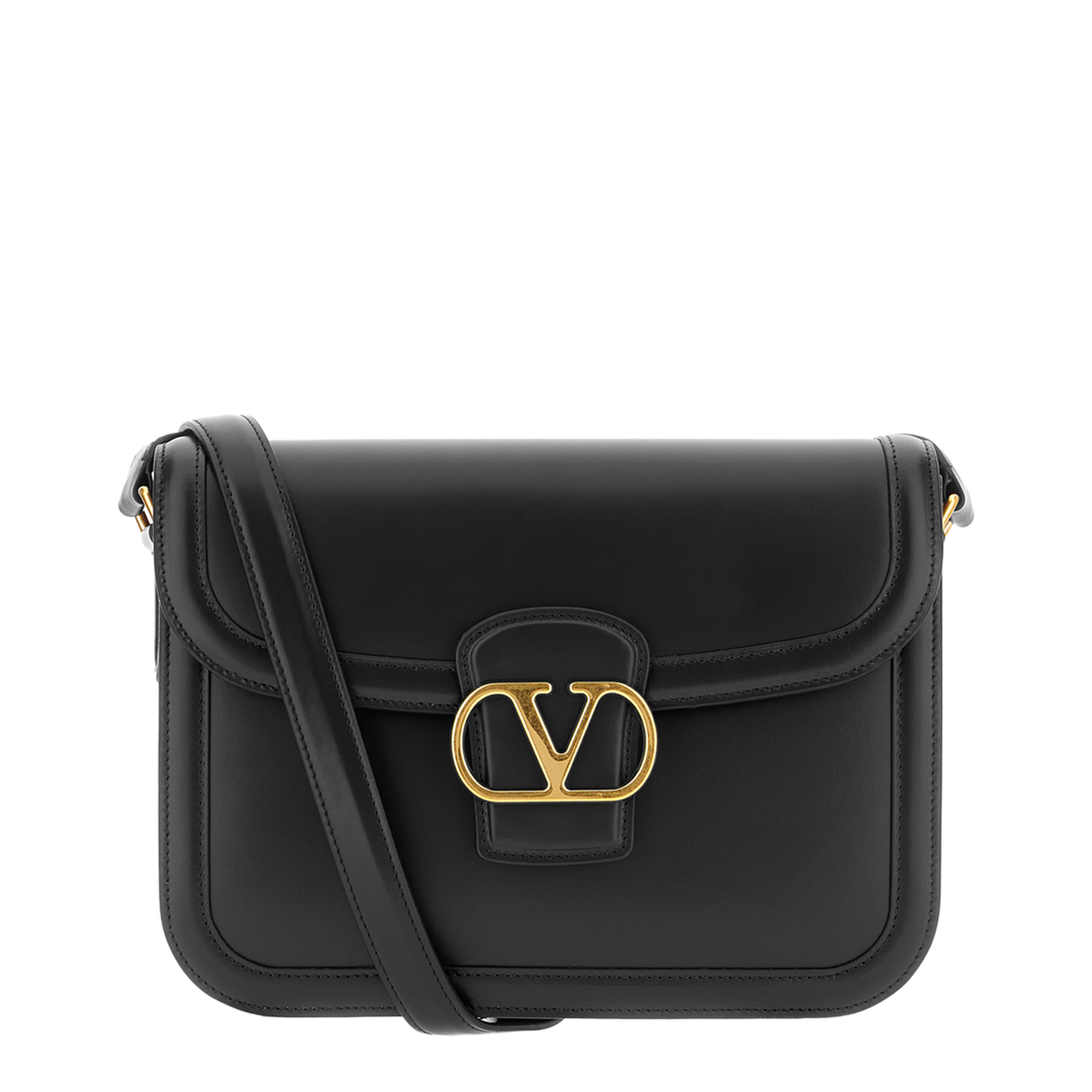 Valentino 9TO5 Smooth Calfskin Shoulder Bag - Black – MAYFEYR