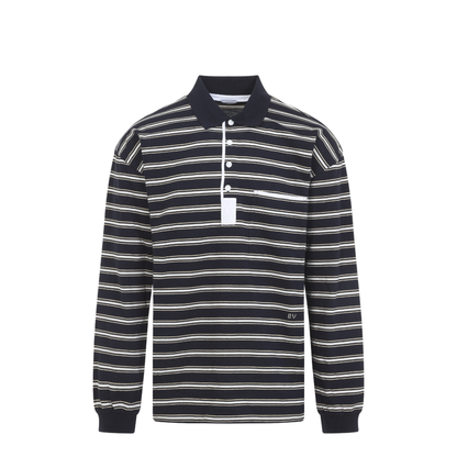 MAYFEYR - Bottega Veneta - Stripes Piquet Polo - 871384V6P80