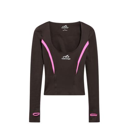MAYFEYR - Balenciaga - Techwear Top In Khaki Neon Pink Technical Fabric - A002EMTUVN72866