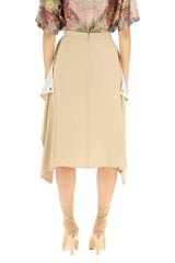 Burberry 'thea' silk midi skirt