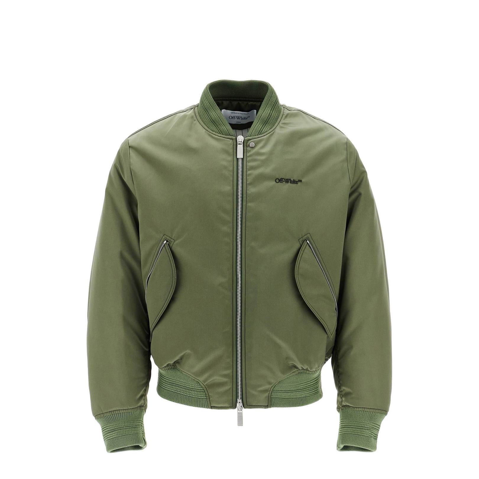 Off-White padded nylon bomber jacket