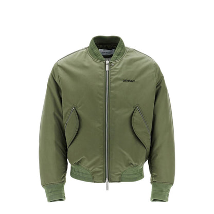 Off-White padded nylon bomber jacket