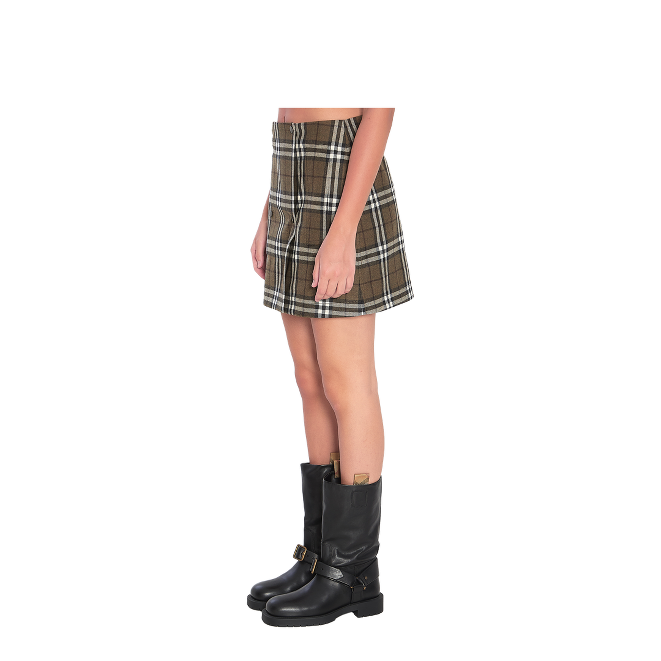 Green Check Miniskirt