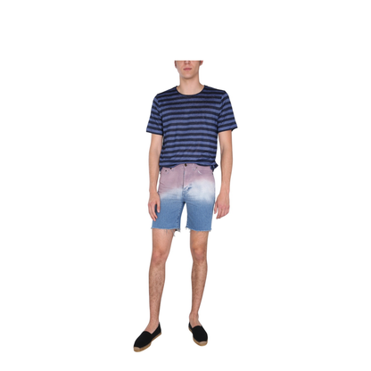 Blue Cotton Shorts