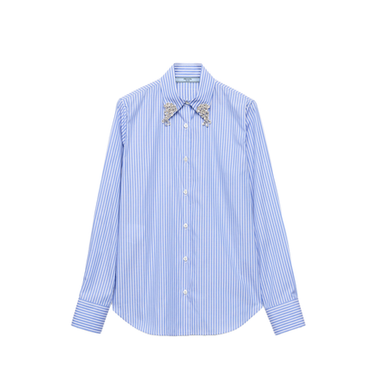 MAYFEYR - Prada - Embroidered Stripe Shirt - P471HRSOOO155UF0013