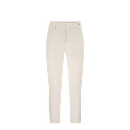 Cigarette Trousers Stretch Cotton