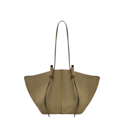 MAYFEYR - Yuzefi - Large Mochi Bag In Fennel Suede Leather - LARGEMOCHISUEFE