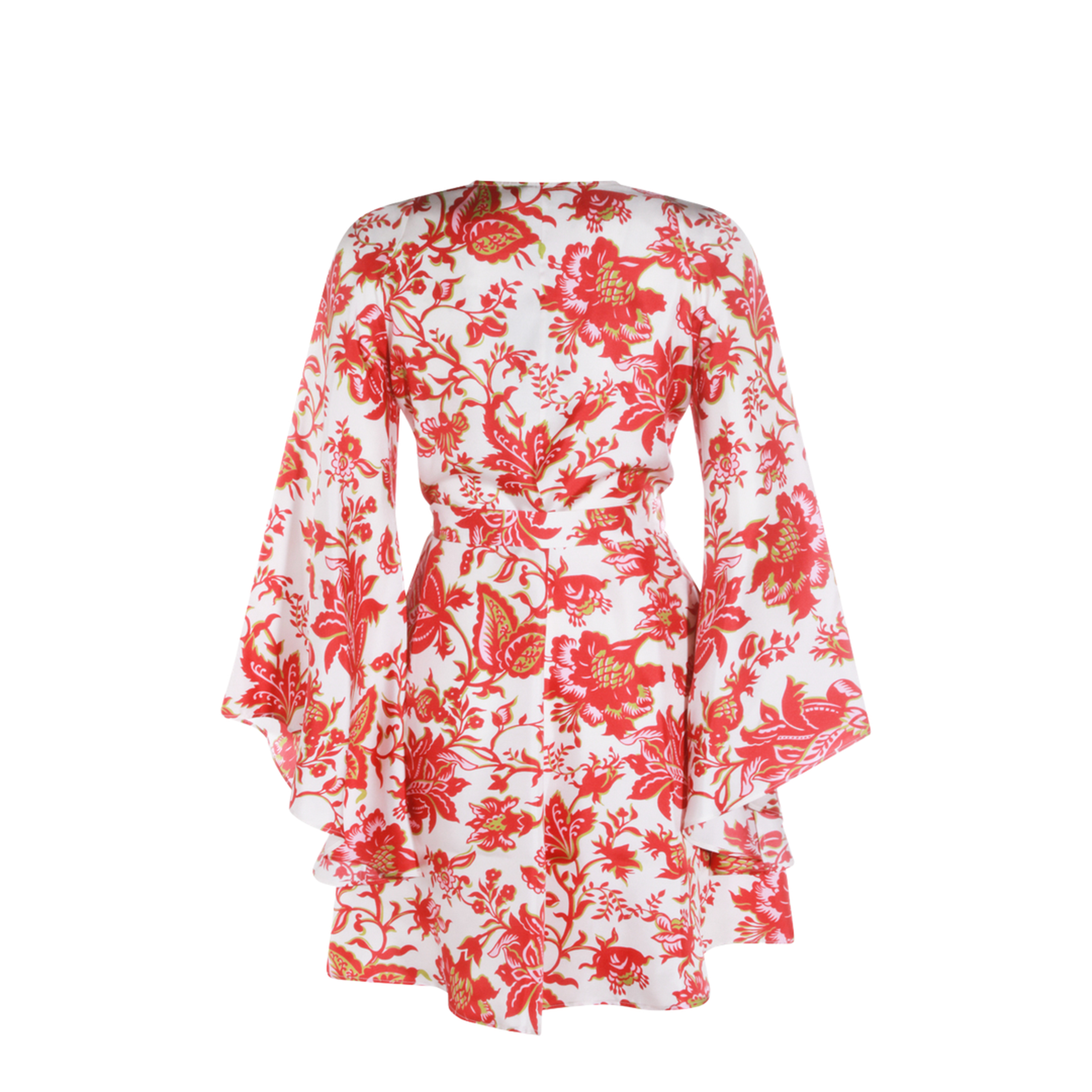 Cotton Mini Dress Red/White
