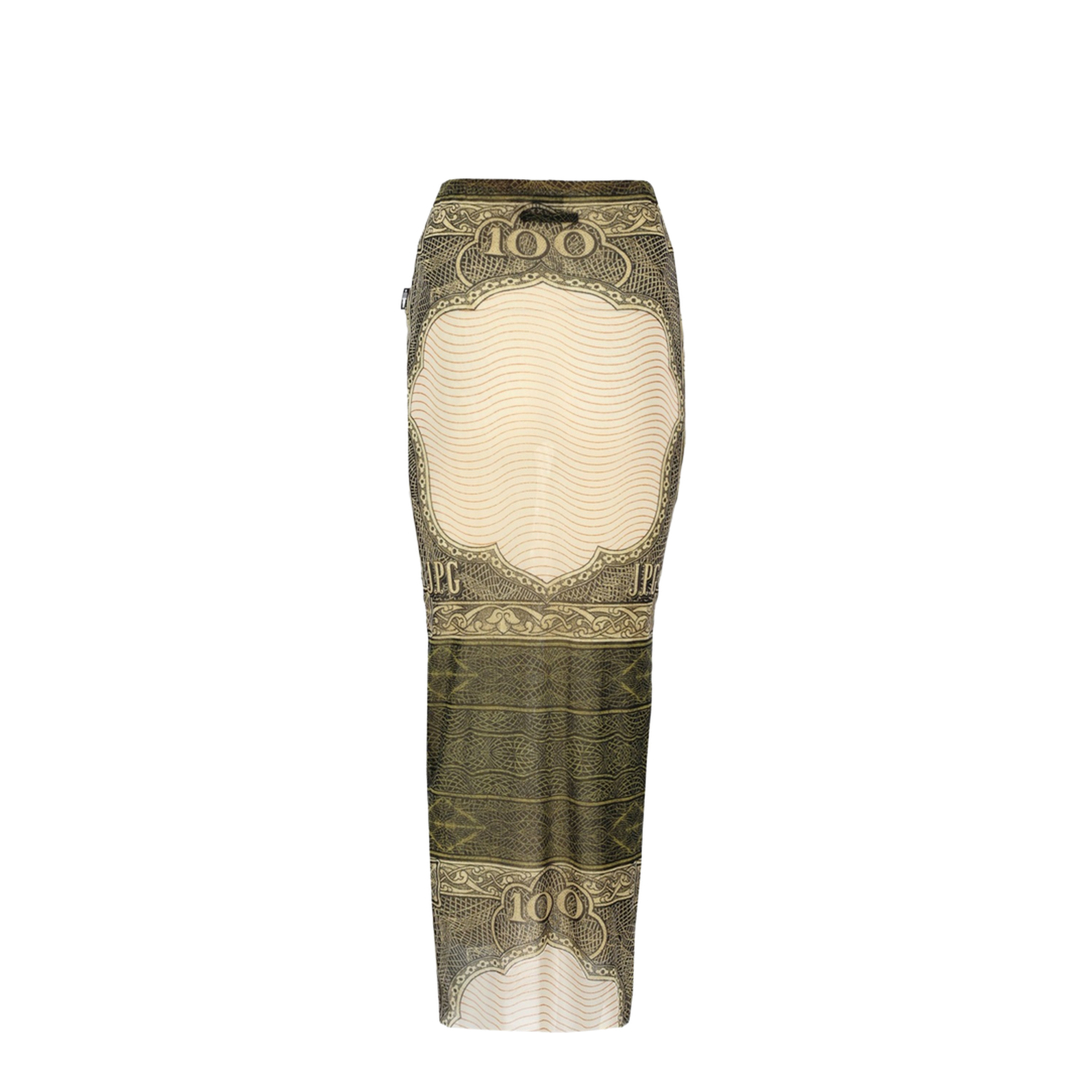 Long Skirt with Cartouche Print