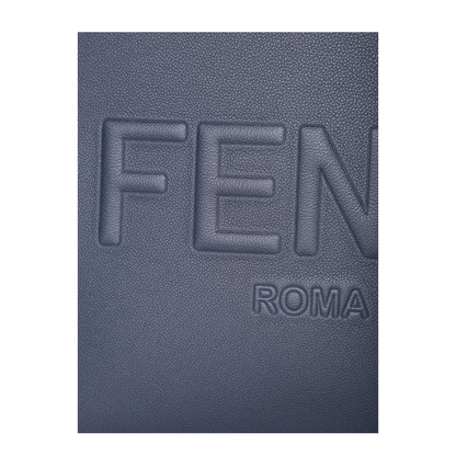 Sunshine Medium Leather Tote Bags - Blue