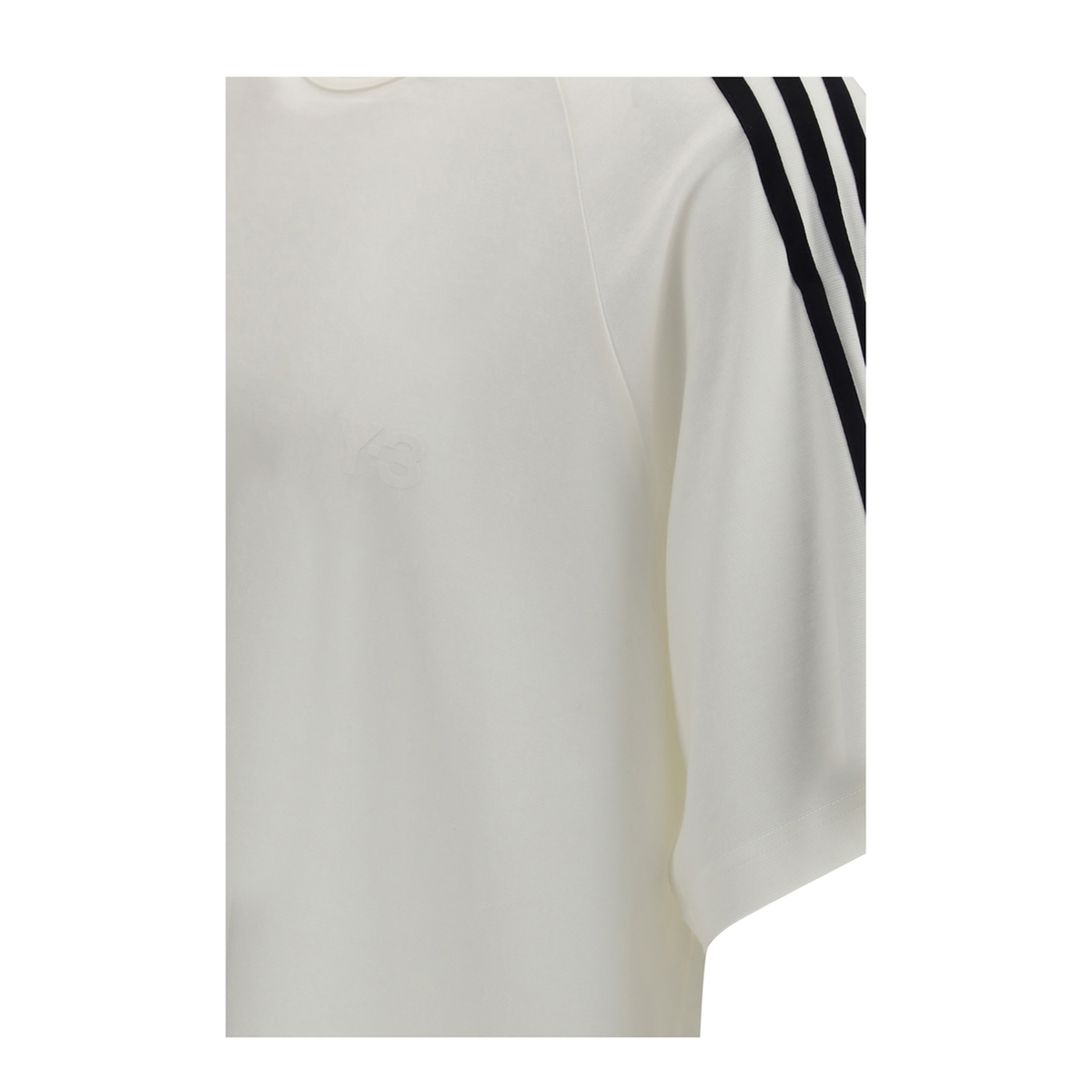 MAYFEYR - Y-3 - Short Sleeve 3 Stripes T Shirt - JY8187CWHITE