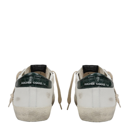 Super Star Nappa Upper Suede Toe and Tongue Leather Star Printed Leather Heel