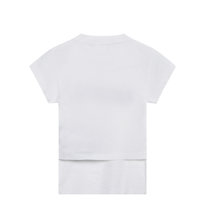 Spray Chopped Back T-Shirt White
