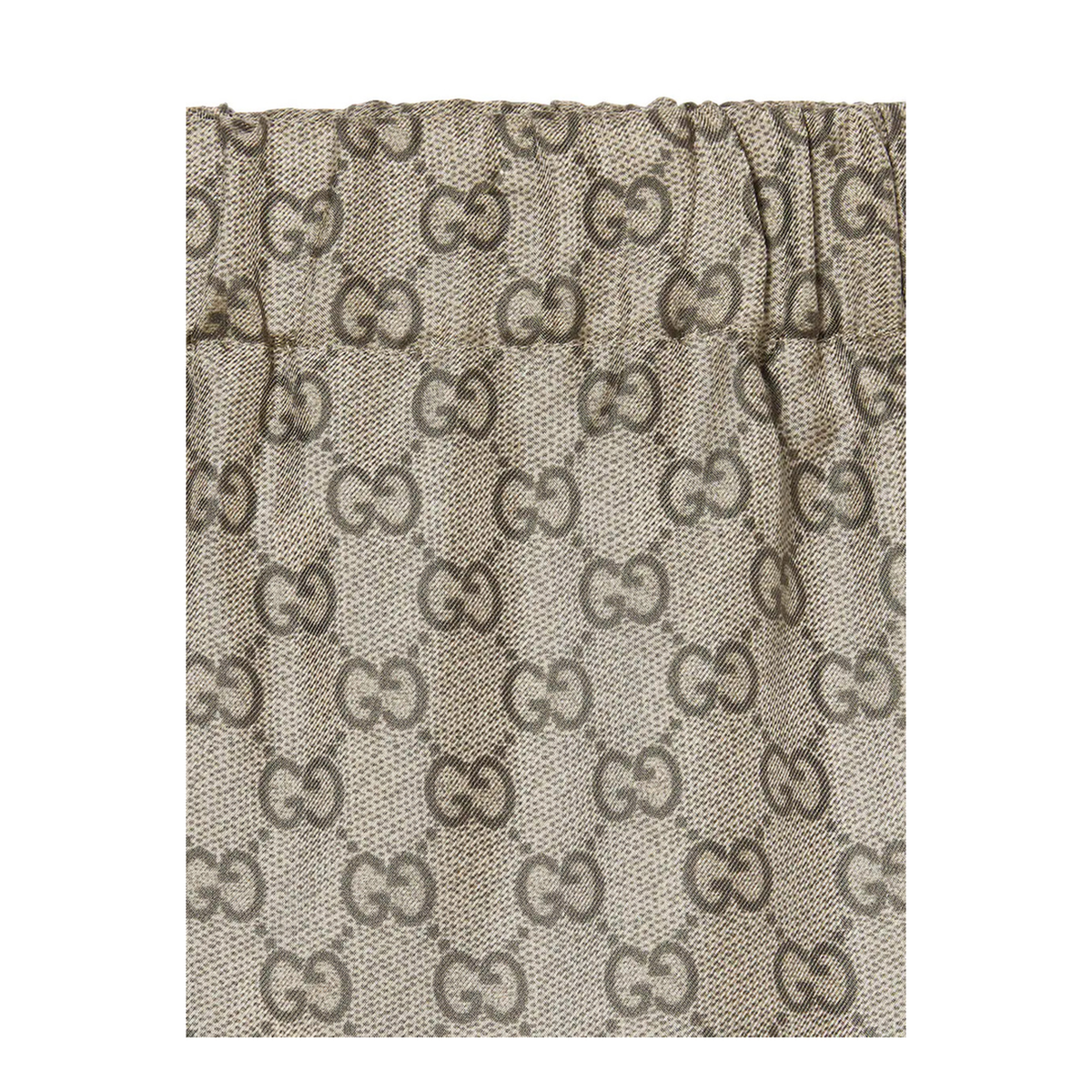 Printed Twill Wide-Leg Pant