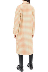 Burberry houndstooth patterned car coat