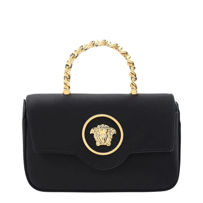 Mini ''La Medusa'' bag in black satin