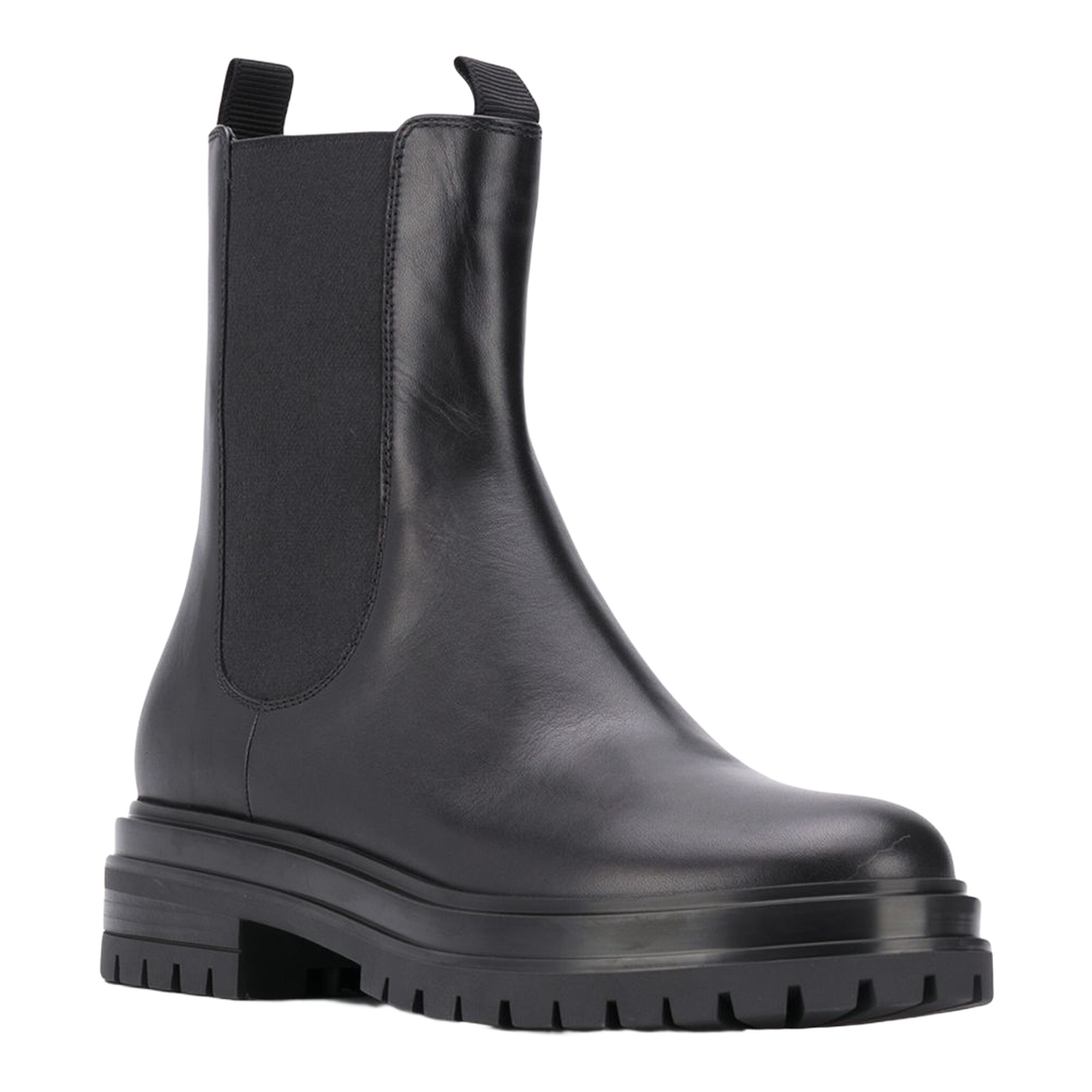 Leather Ankle Boots - Black