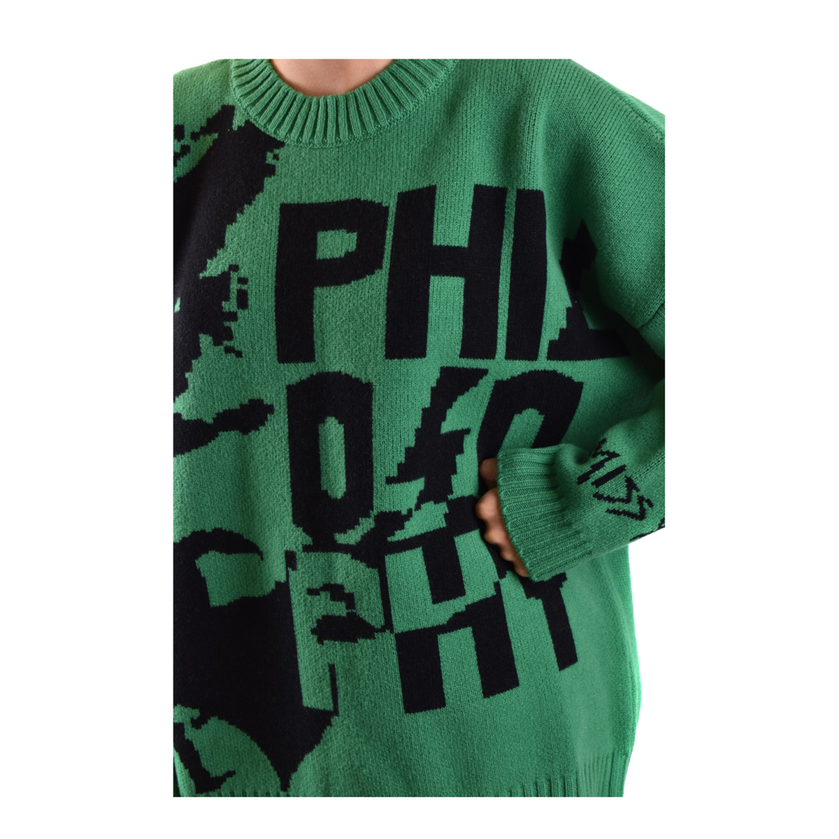 MAYFEYR - PHILOSOPHY DI LORENZO SERAFINI - Wool Sweater In Green - A090757022393