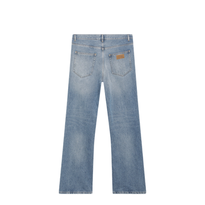 MAYFEYR - Mm6 Maison Margiela - Bootcut Jeans In Light Washed Denim, Blue - SH0LA0044M30058963