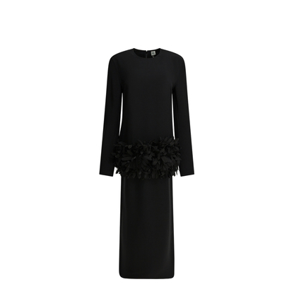 MAYFEYR - Toteme - Petal Long Dress - 261-WRD0278-FB0550-001BLACK