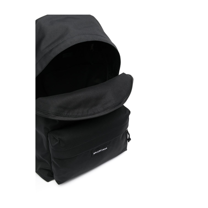 Explorer Nylon Backpack in Black