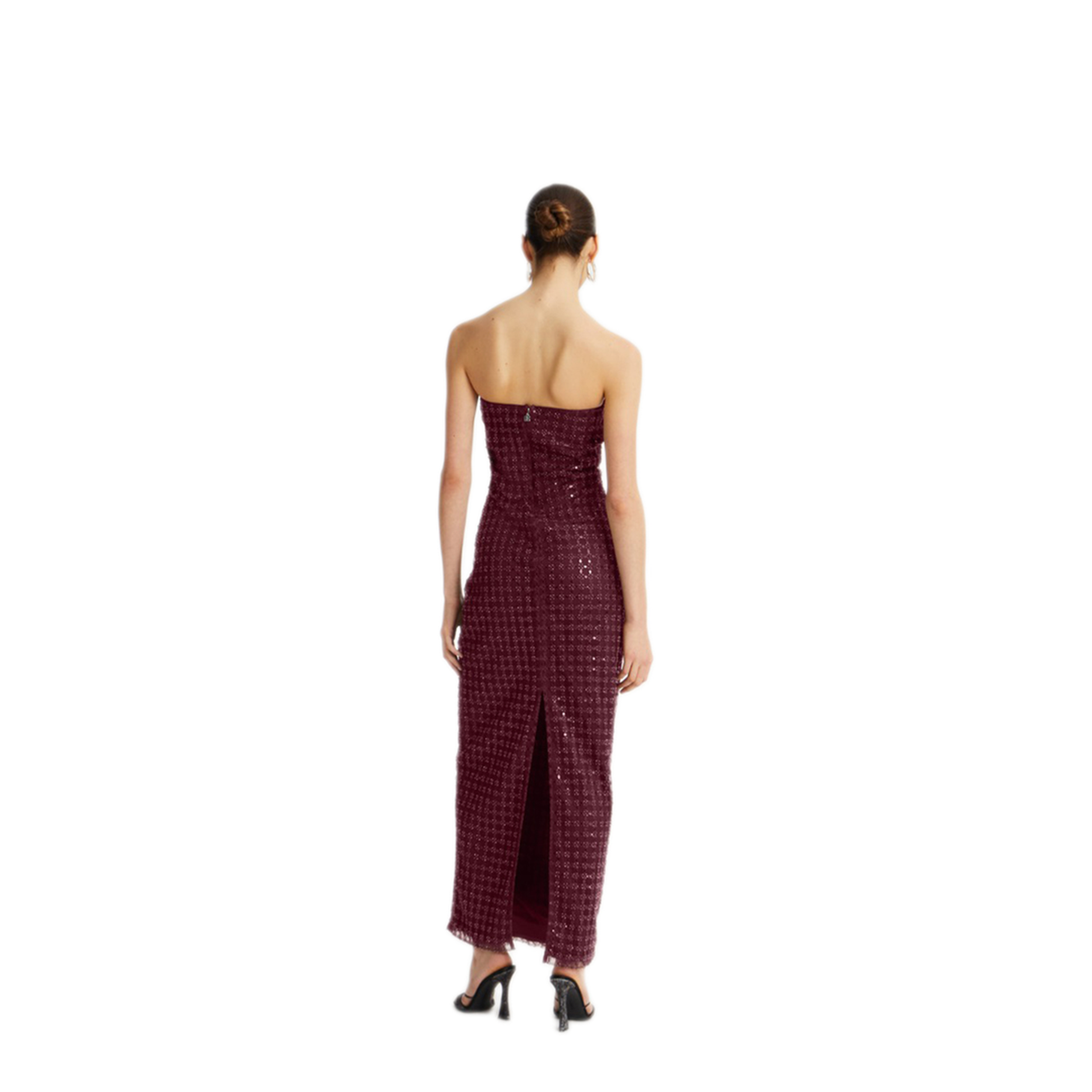 MAYFEYR - Rotate - Beaded Sheath Maxi Dress - 1150492734