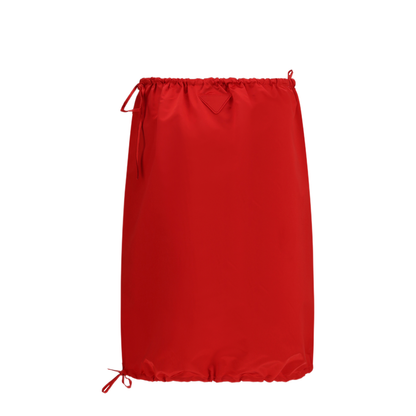 MAYFEYR - Prada - Satin Midi Skirt With Drawstring - P10D6SOOO1653