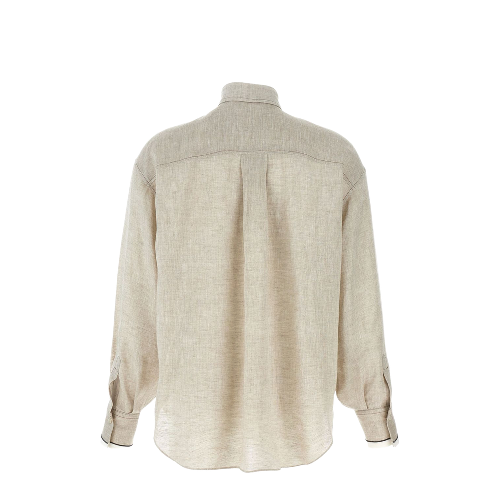 Linen Shirt with Shiny Cuffs