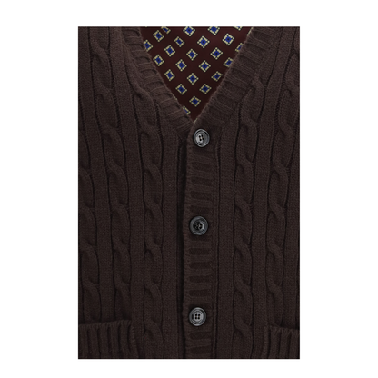MAYFEYR - Valentino - Virgin Wool V Neck Cardigan - 9V0KA06WBQKMB1