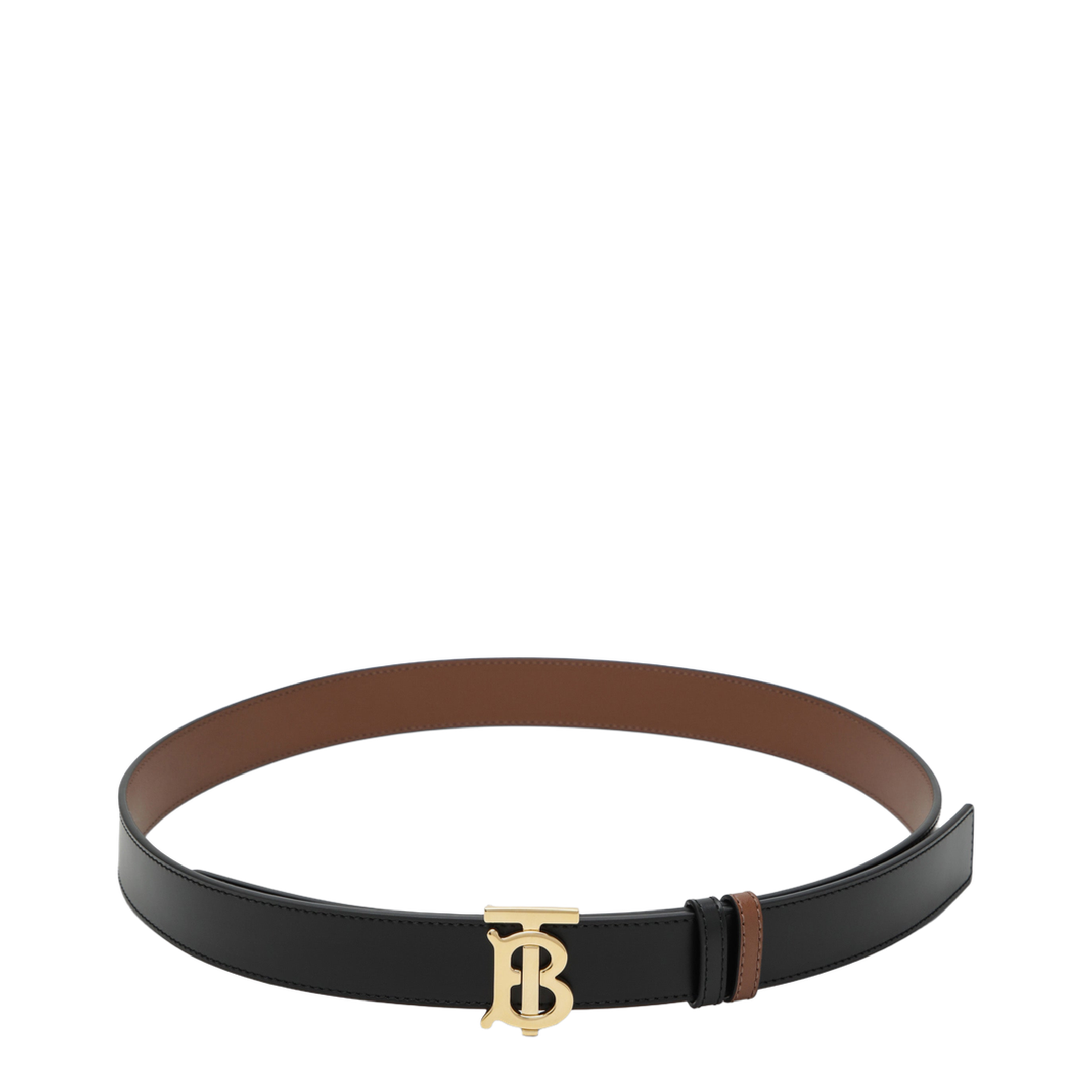 MAYFEYR - Burberry - Reversible Tb Leather Belt In Black And Tan - 8071834129991A1189
