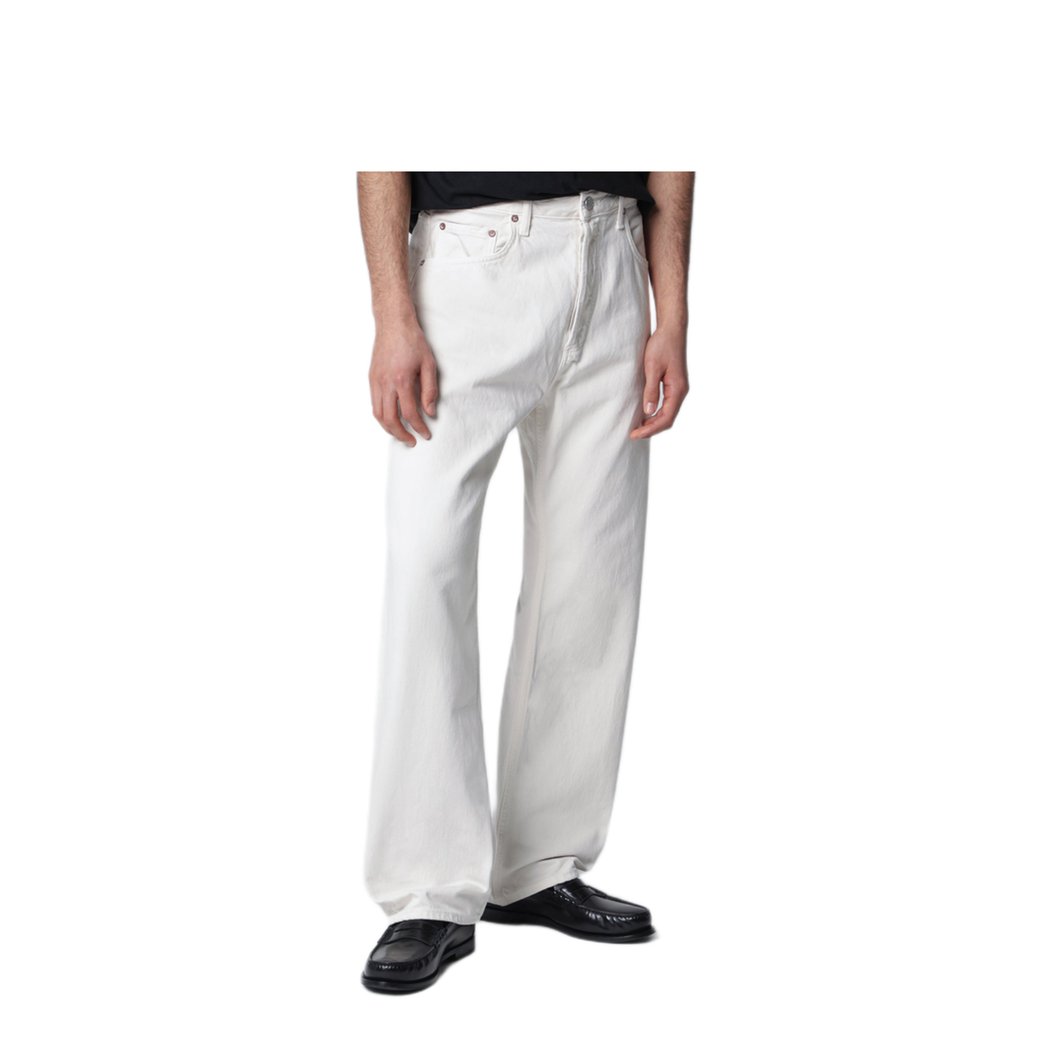 MAYFEYR - Agolde - White Trousers In Regenerated Denim - A7031183CHW