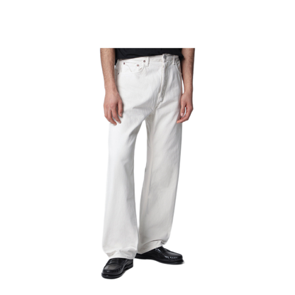 MAYFEYR - Agolde - White Trousers In Regenerated Denim - A7031183CHW