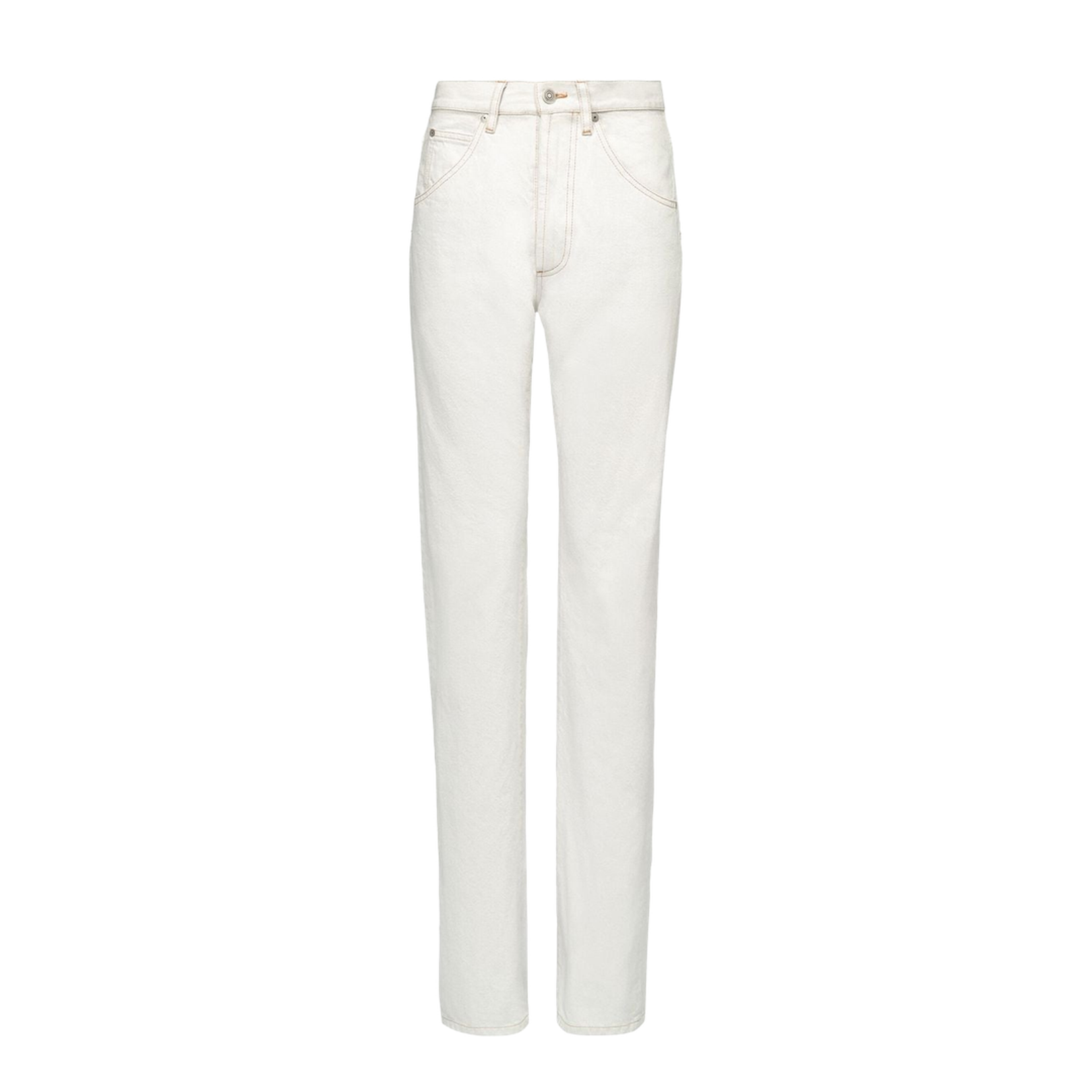 High-Waisted Straight-Leg Jeans