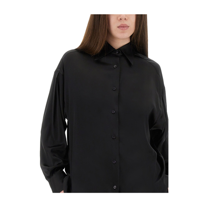 Stretch Silk Satin Shirt