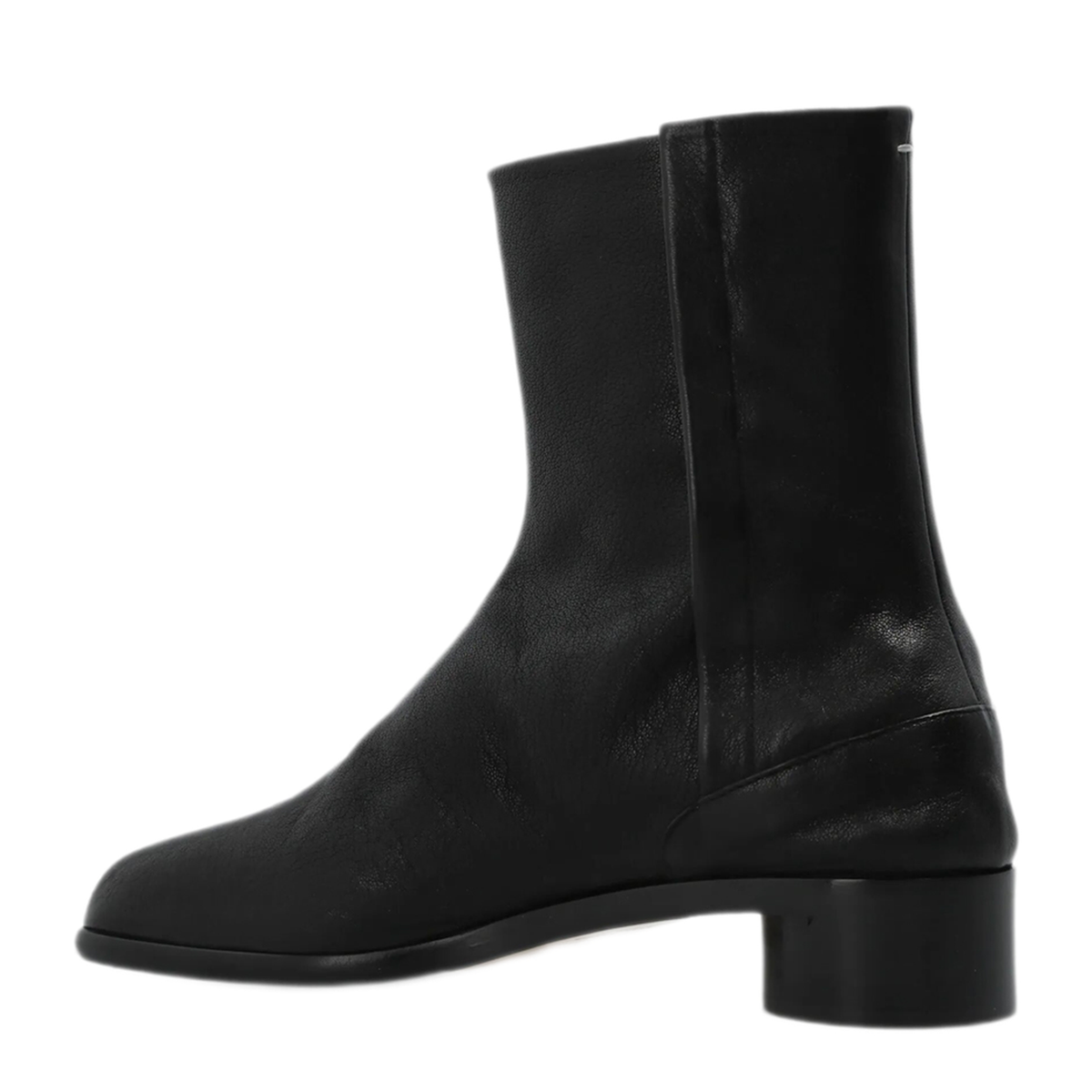 Tabi Leather Ankle Boots In Black
