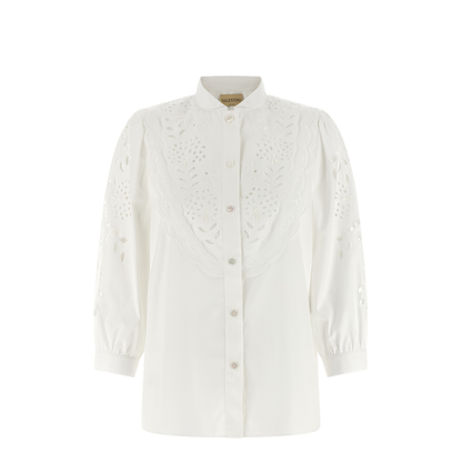 Shirt embroidered Sangallo