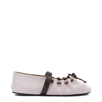 MAYFEYR - Marni - Mary Jane Leather Ballet Flats - BAMS006400P1186ZP074