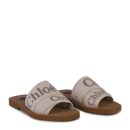 Woody Mule in Blush Beige