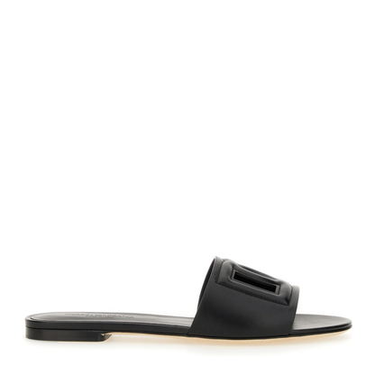 Calfskin Slides with DG Millennials Logo