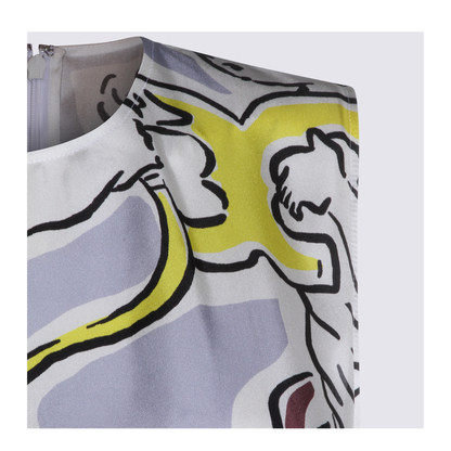 Multicolor Silk Dress